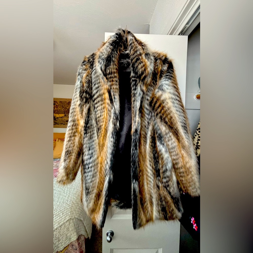 Fabulous Furs Faux Fur Coat